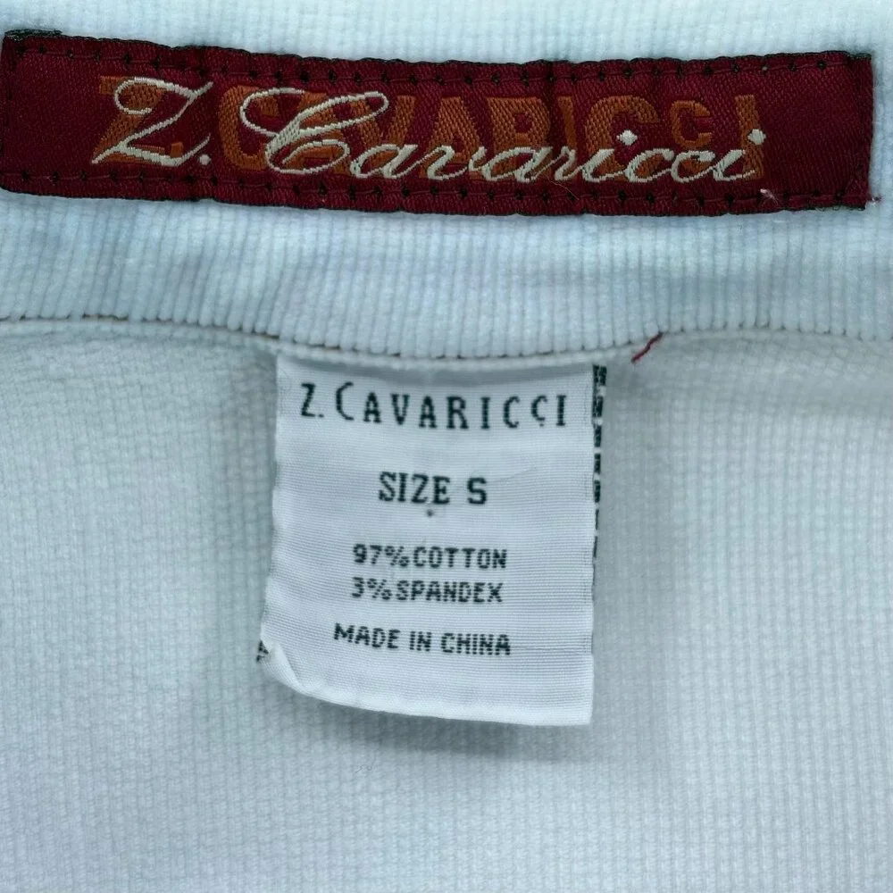 Vintage Z. Cavaricci Corduroy Trucker Jacket Women's S Blue Pink Barbie Boho Y2K